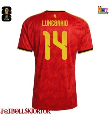 Belgien Dodi Lukebakio #14 Hemmatröja VM 2026 Kortärmad